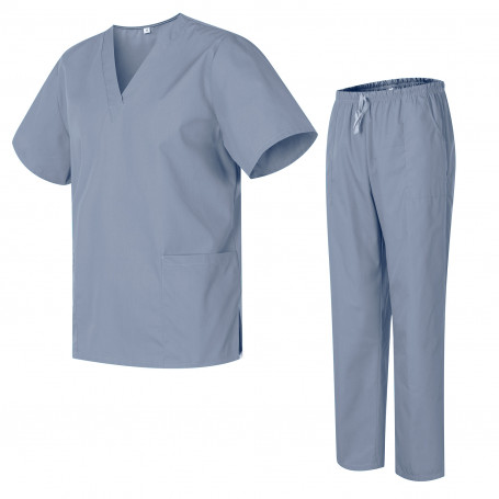 Unisex-Schrubb-Set - Medizinische Uniform mit Oberteil und Hose ref