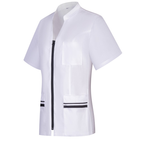The Asymmetric Top - White  Medical scrubs outfit, Medical outfit